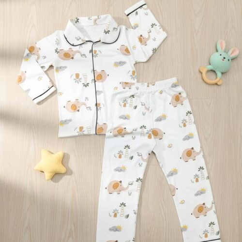 Snuggly Bamboo Nightwear - Elephant Print