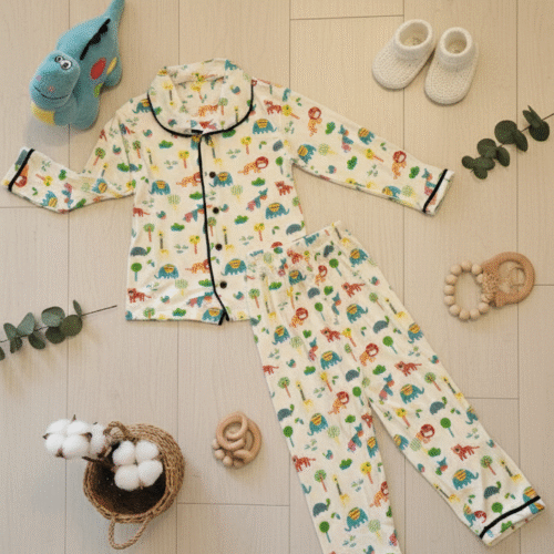 Snuggly Bamboo Nightwear | For Extra Softness - Lion Print